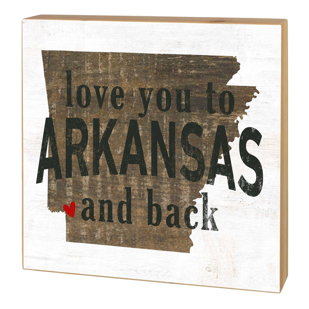 5x5 Love You To State Block Arkansas