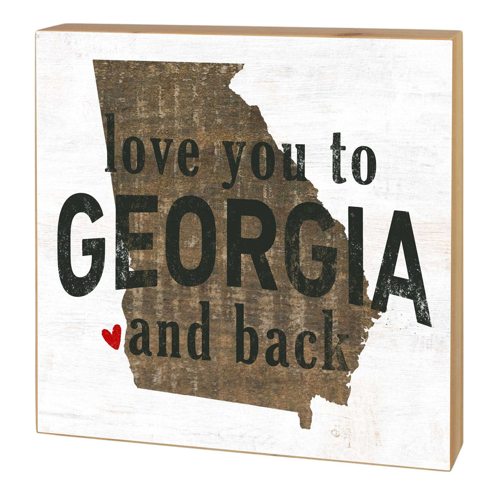 5x5 Love You To State Block Georgia