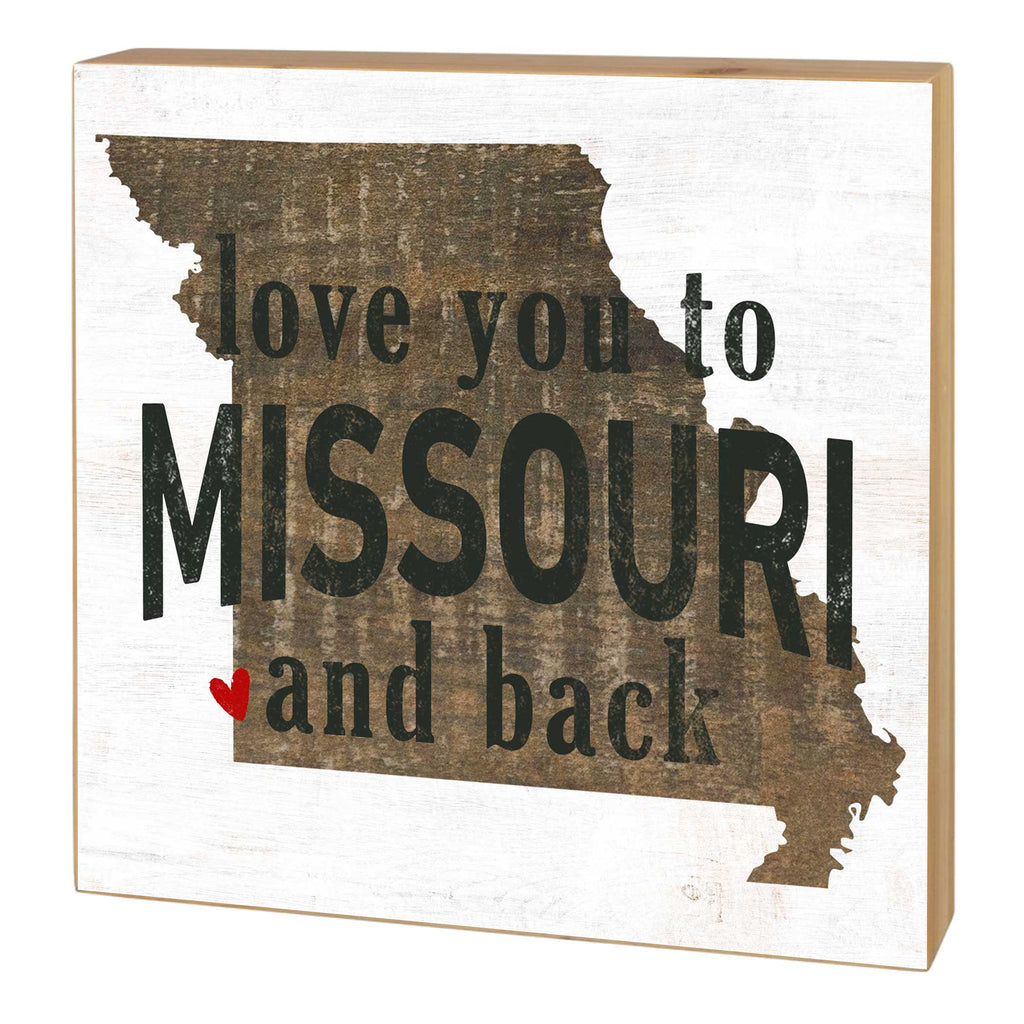 5x5 Love You To State Block Missouri