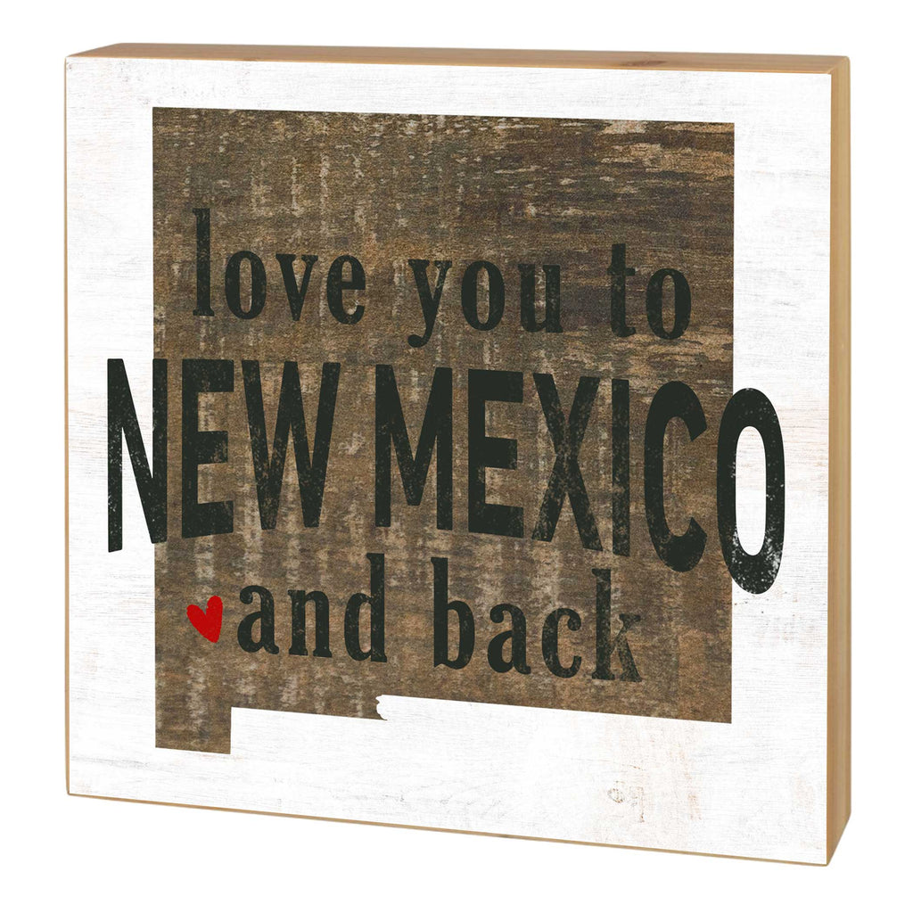 5x5 Love You To State Block New Mexico