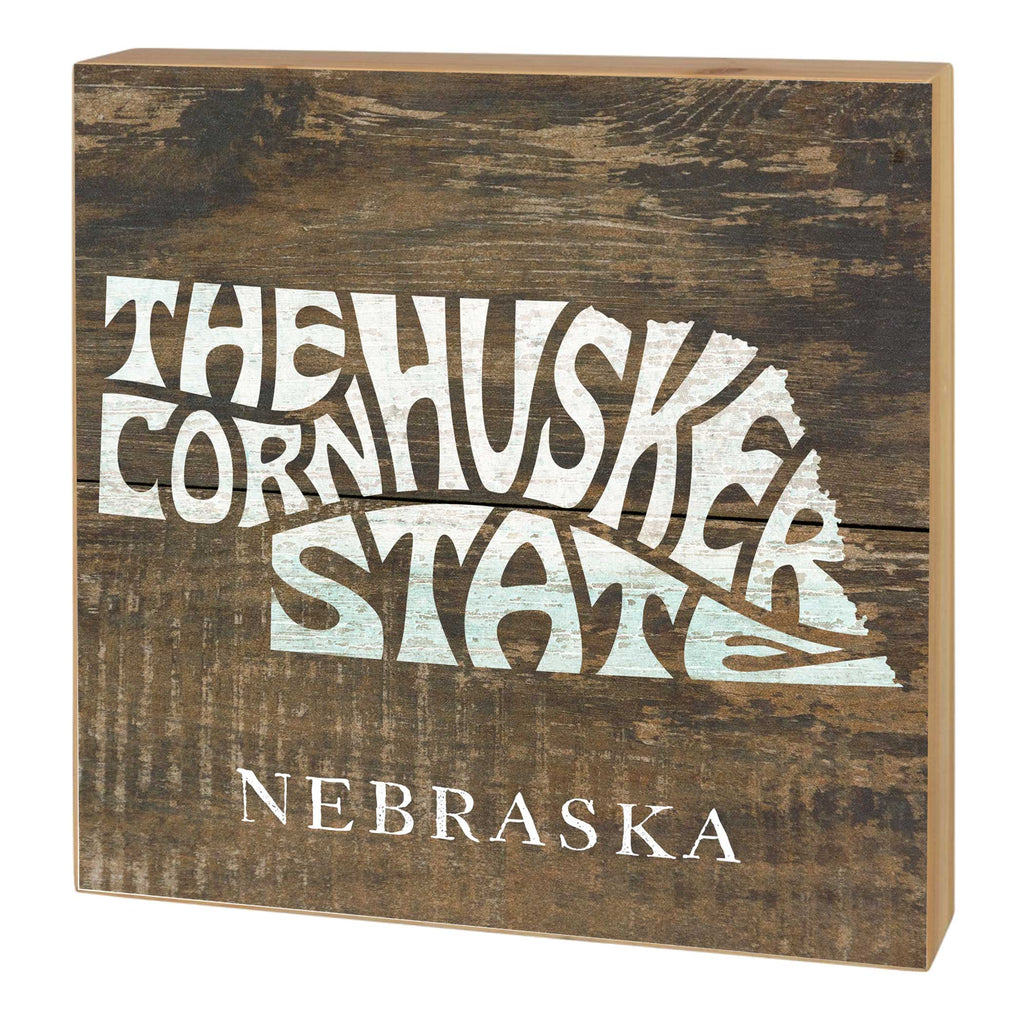 5x5 State Slogan Block Nebraska