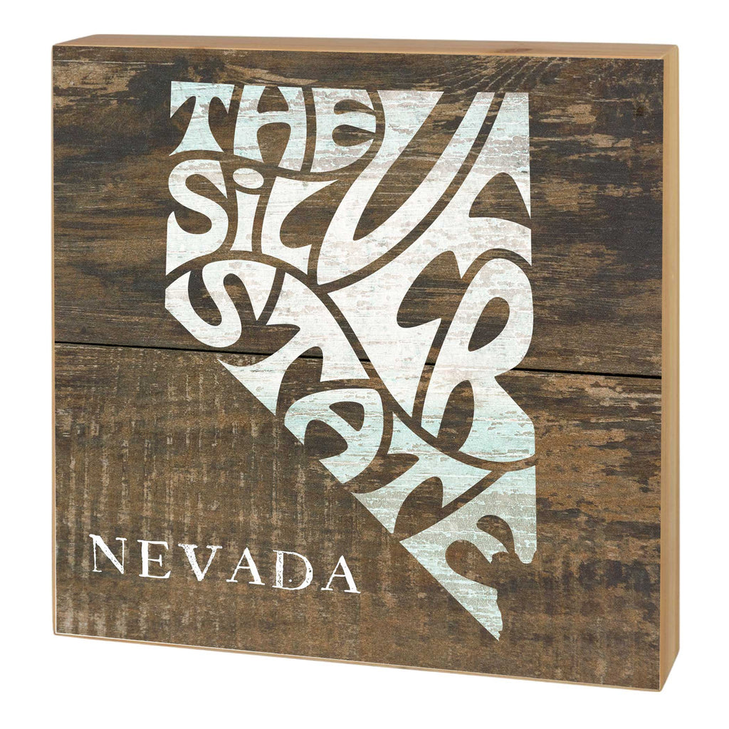 5x5 State Slogan Block Nevada