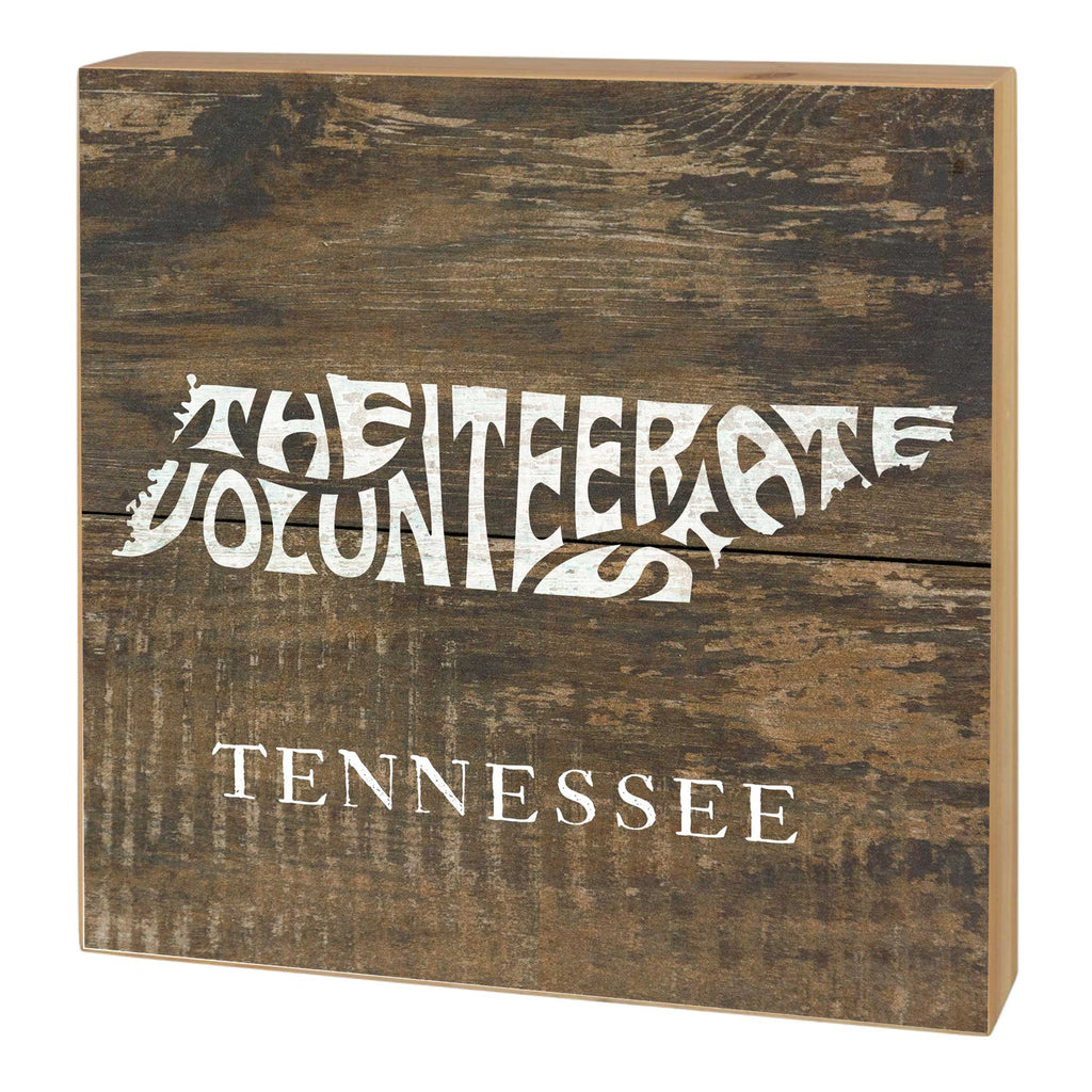 5x5 State Slogan Block Tennessee
