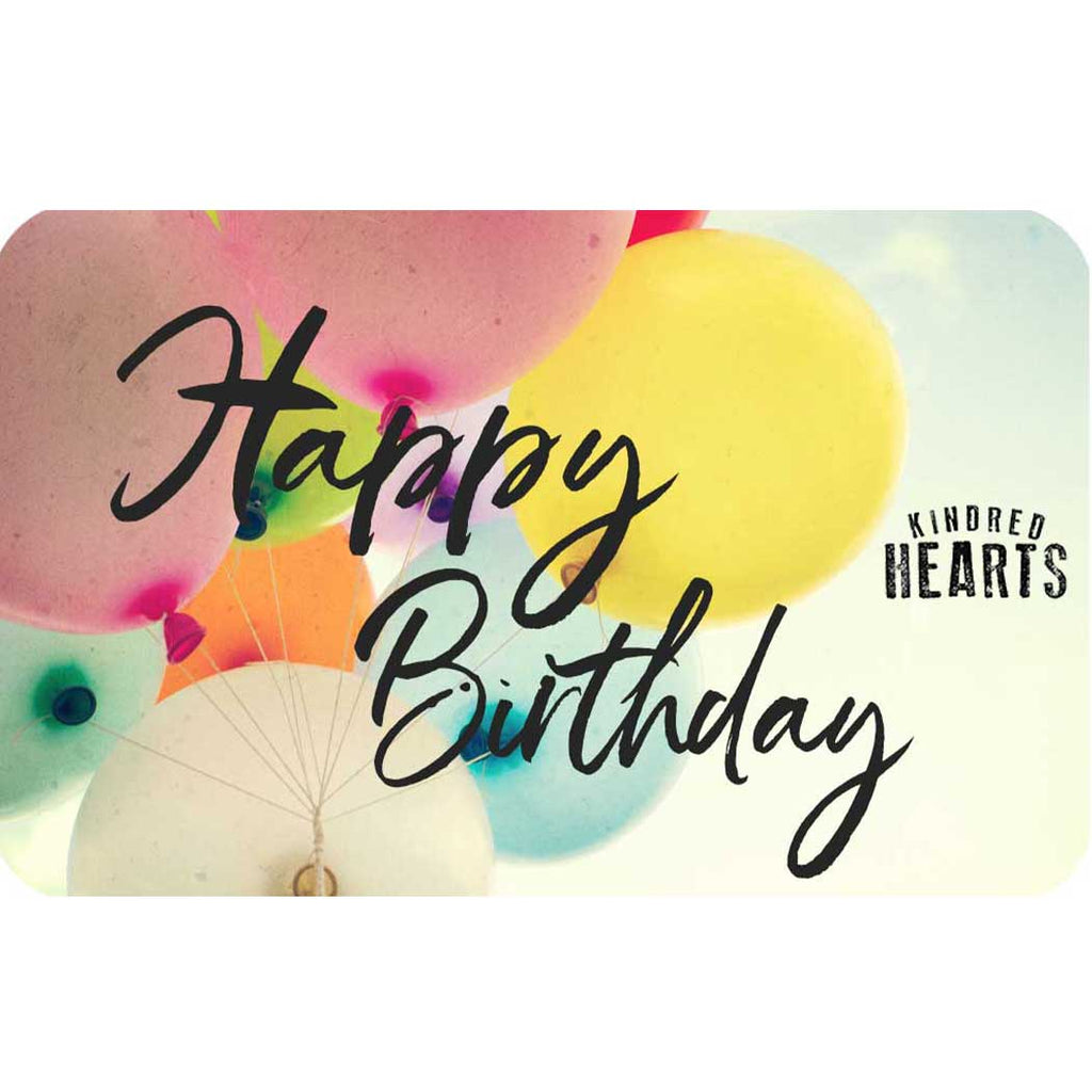 Happy Birthday Balloons Gift Card