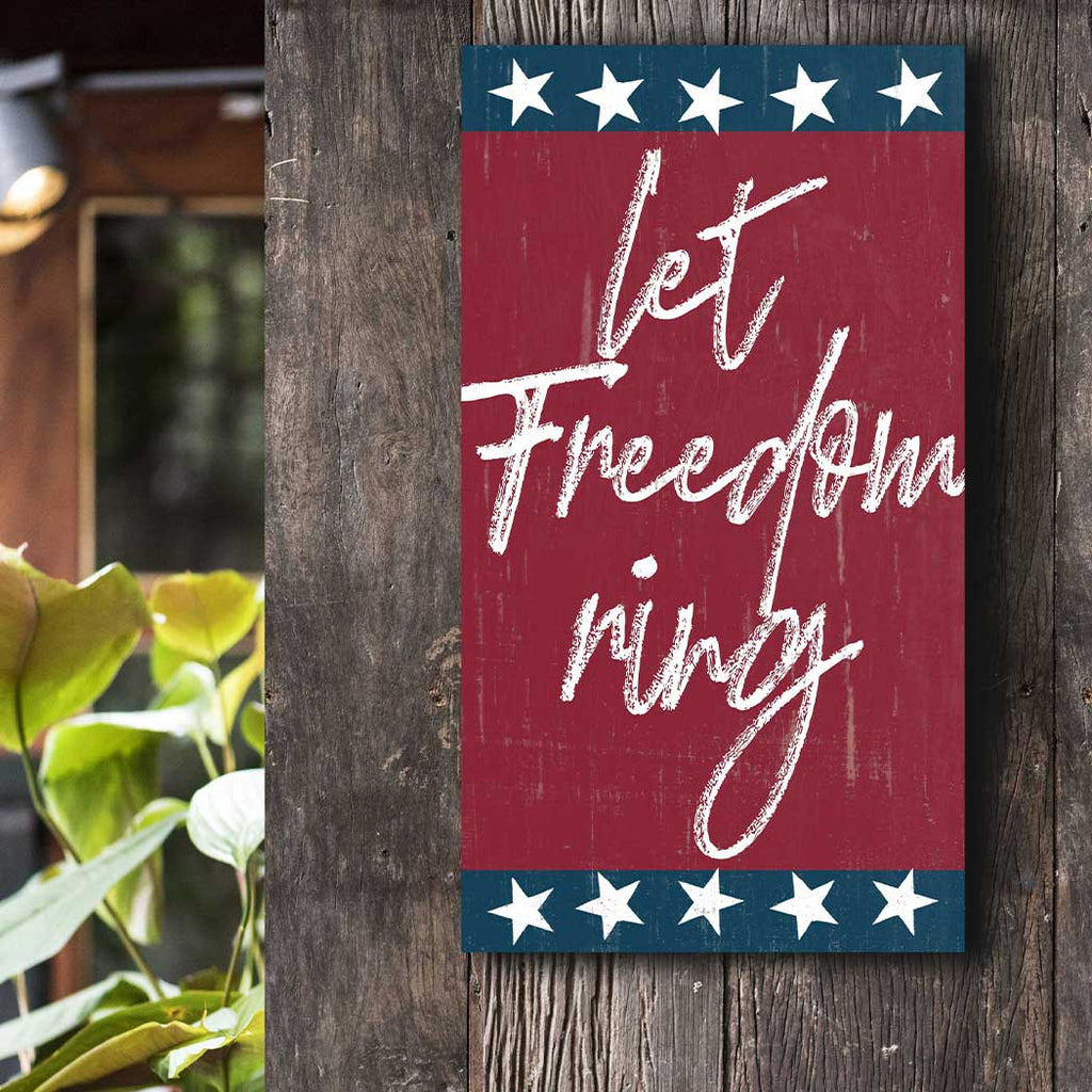 11x20 Indoor Outdoor Sign Let Freedom Ring