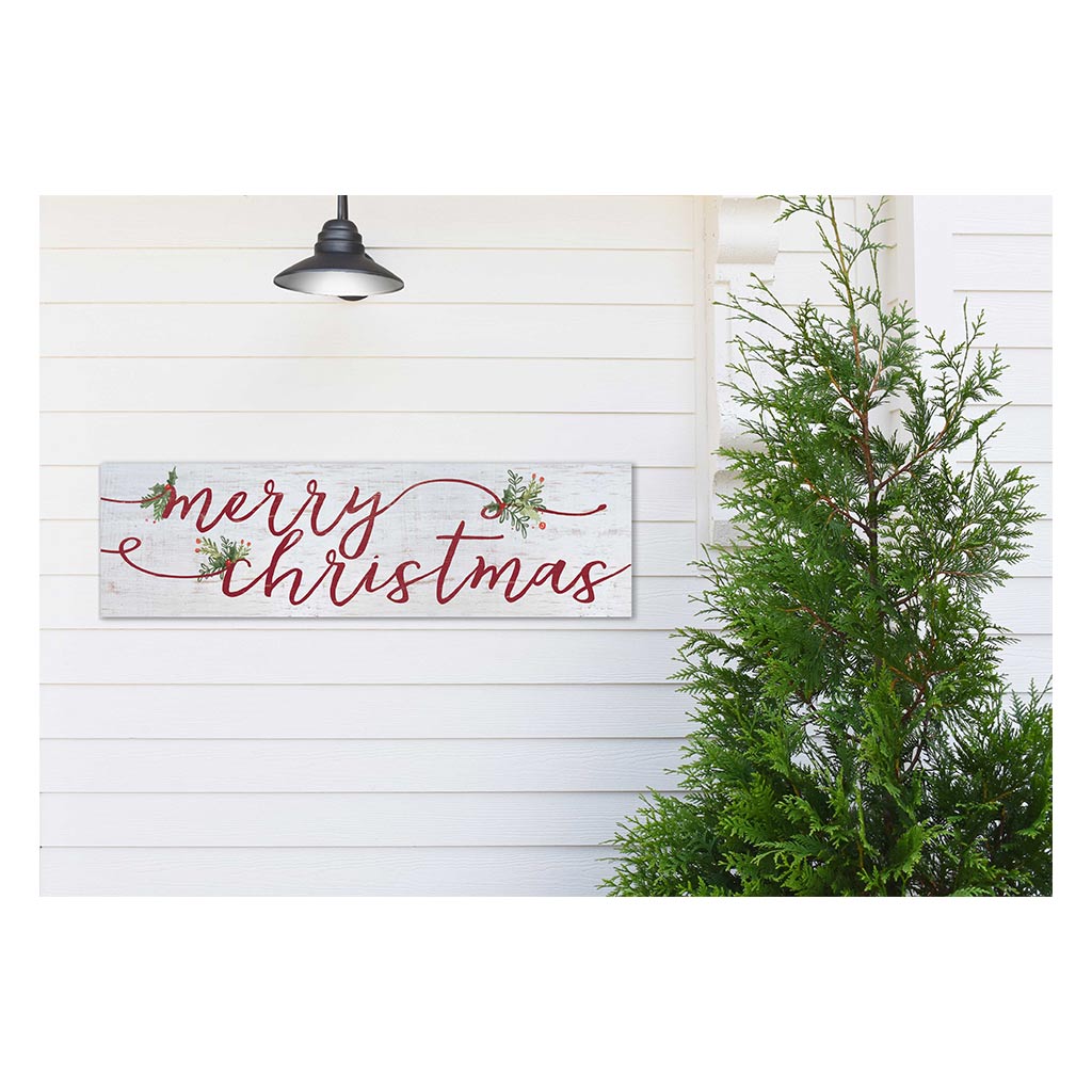 35x10 Indoor Outdoor Whitewash Sign Merry Christmas
