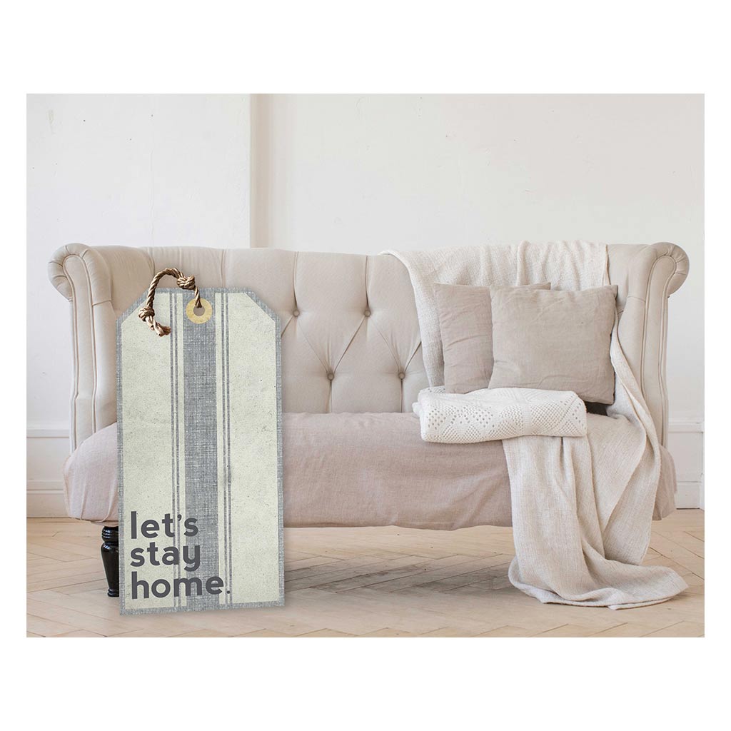 Large Hanging Tag Let's Stay Home