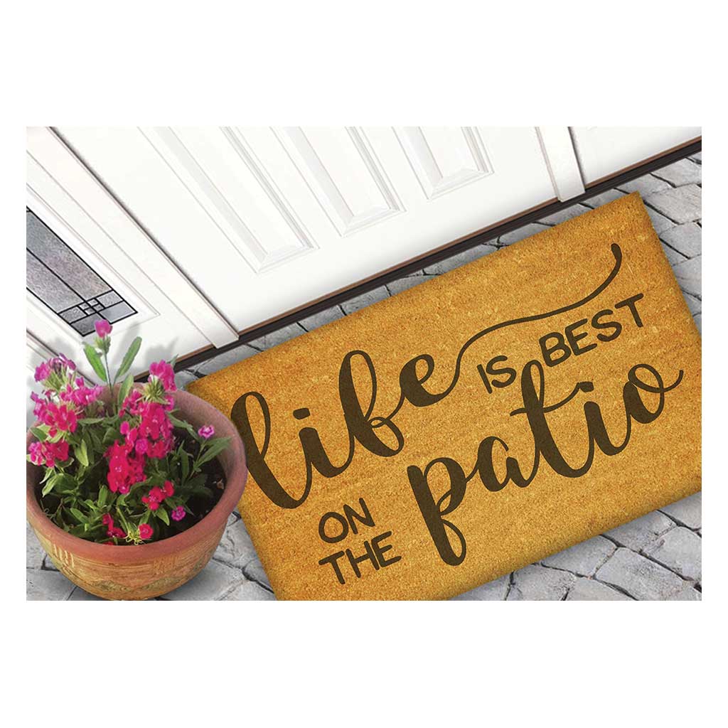 18x30 Coir Doormat Life is Better on the Patio