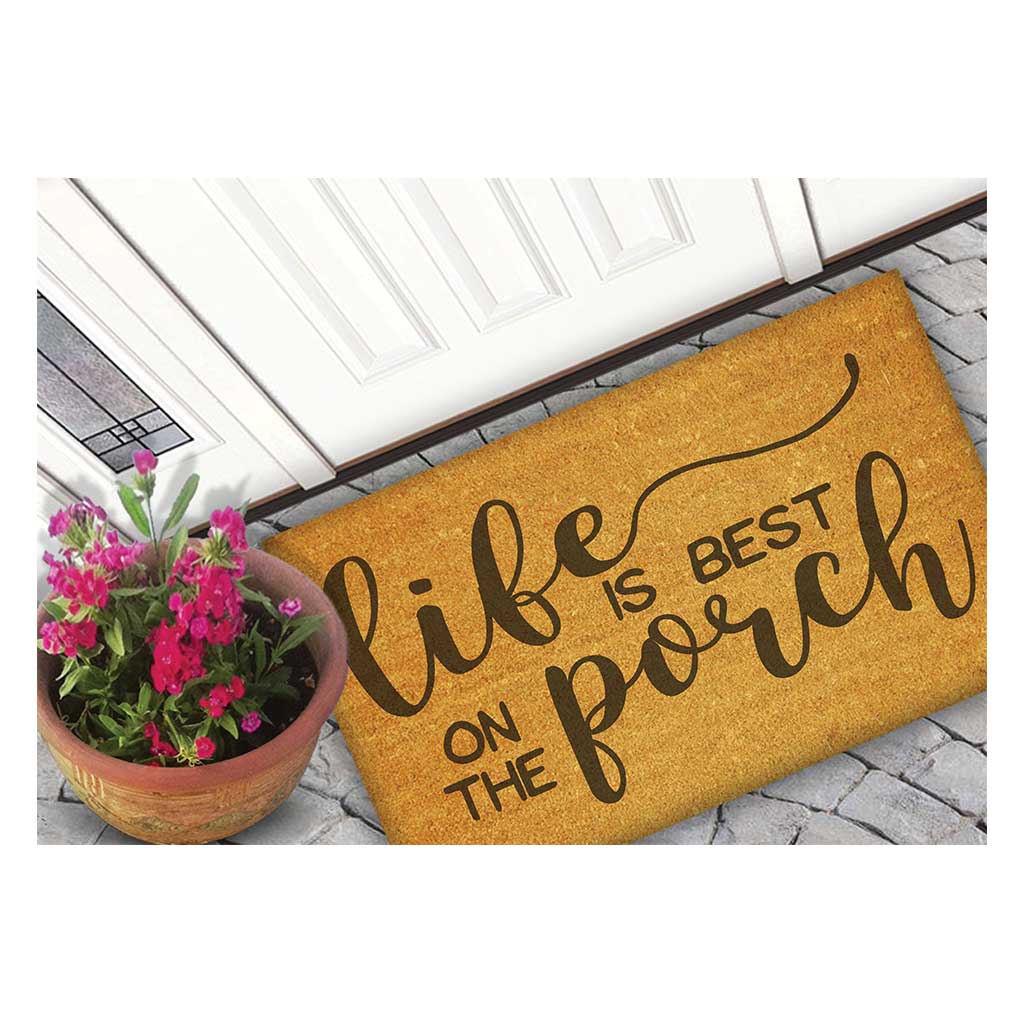 18x30 Coir Doormat Life is Better on the Porch