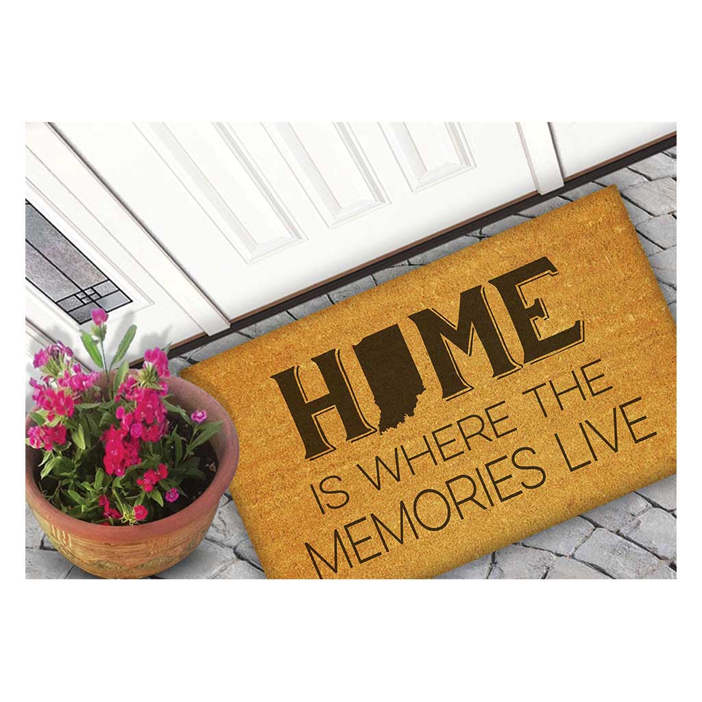 18x30 Coir Doormat Home Memories Live Indiana