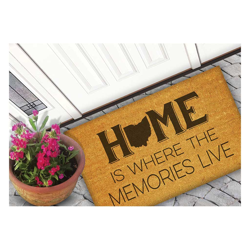 18x30 Coir Doormat Home Memories Live Ohio