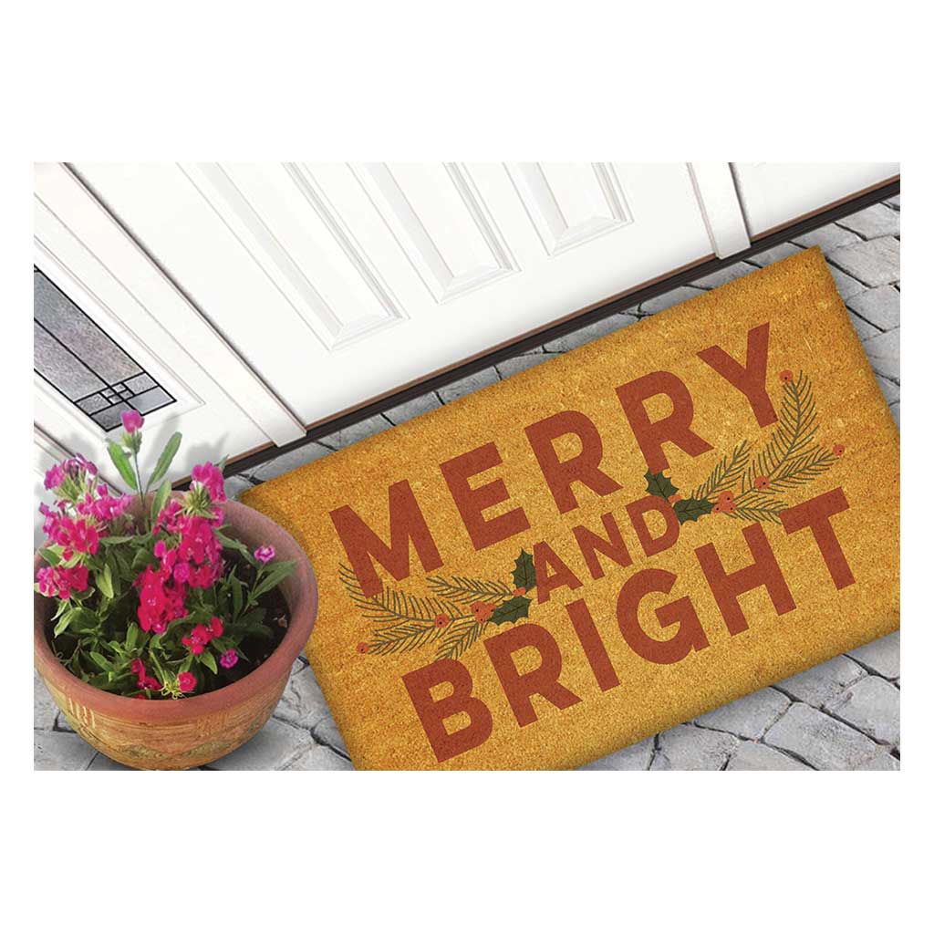 18x30 Coir Doormat Merry and Bright