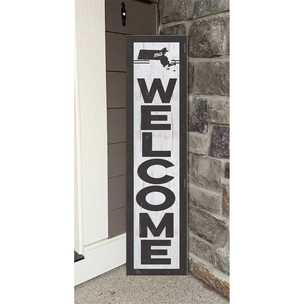 11x46 State Welcome Massachusetts Leaner Sign