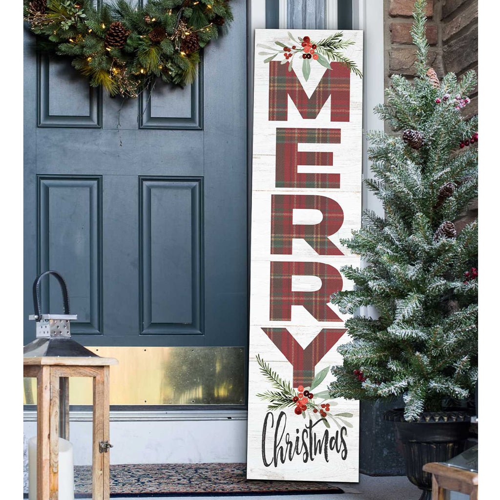 11x46 Merry Christmas Leaner Sign
