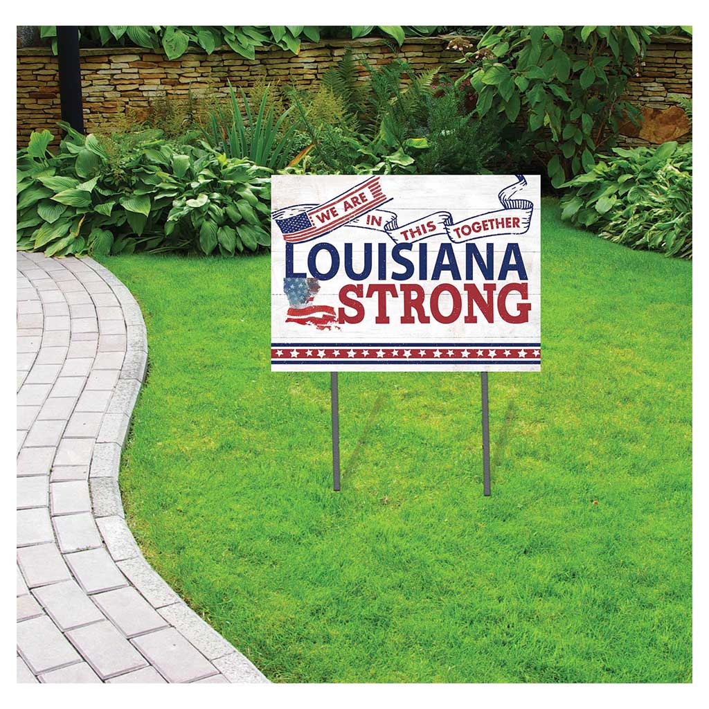 State Strong Lawn Sign Louisiana