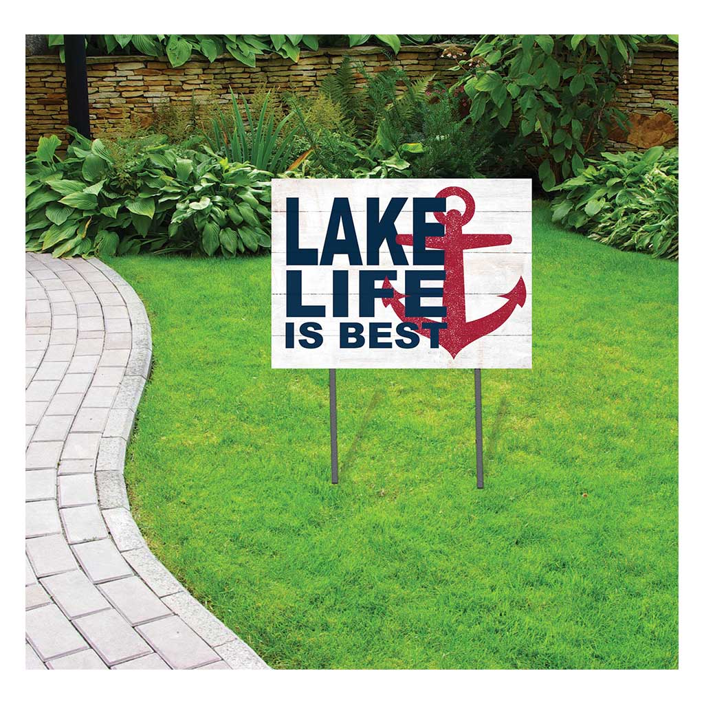 18x24 Lake Life Anchor Lawn Sign