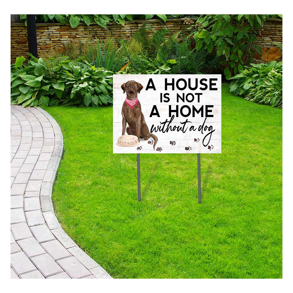 18x24 Chocolate Labrador Dog Lawn Sign