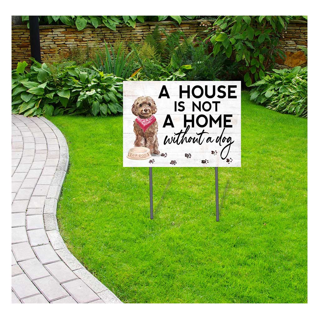 18x24 Brown Cockapoo Dog Lawn Sign