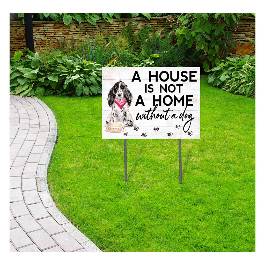 18x24 Gray Cocker Spaniel Dog Lawn Sign