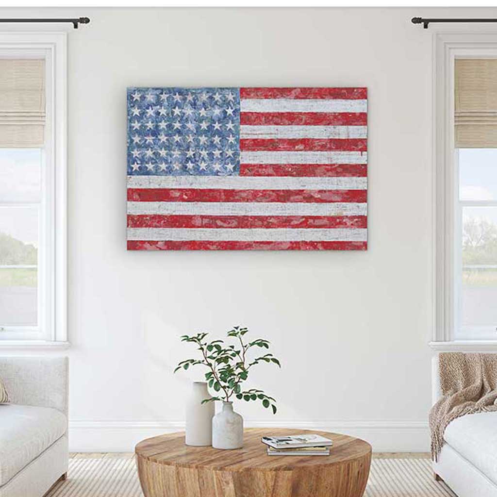 34x23 American Flag Sign