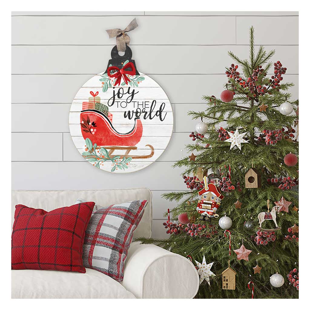 Joy to the World Sleigh Large Ornament Sign