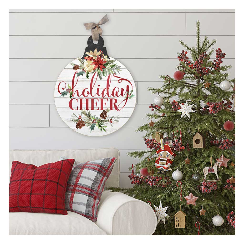 Holiday Cheer Winter Foliage Large Ornament Sign