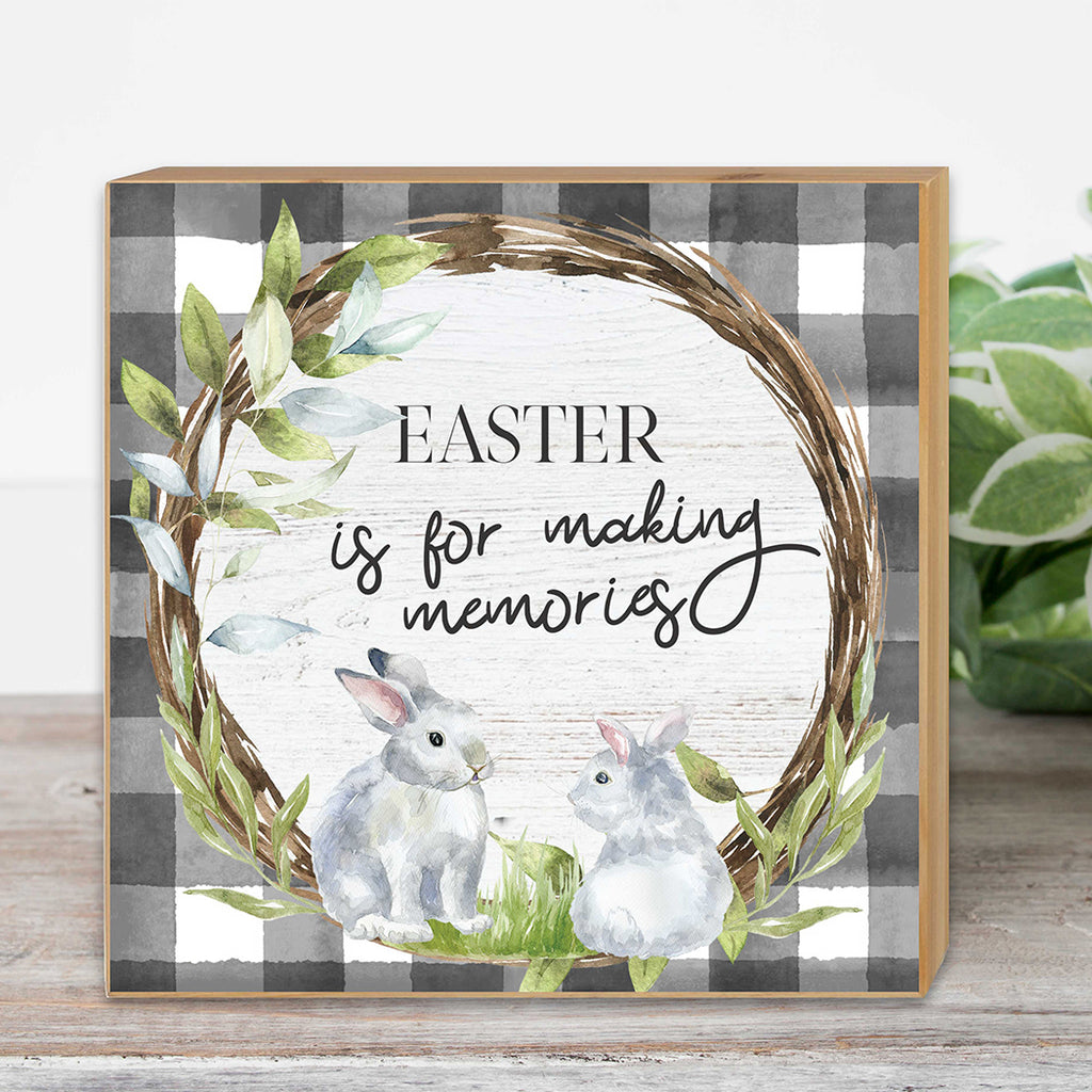 5x5 Easter is for Making Memories Bunny Block