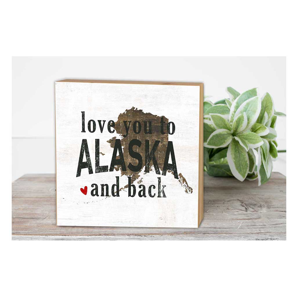 5x5 Love You To State Block Alaska