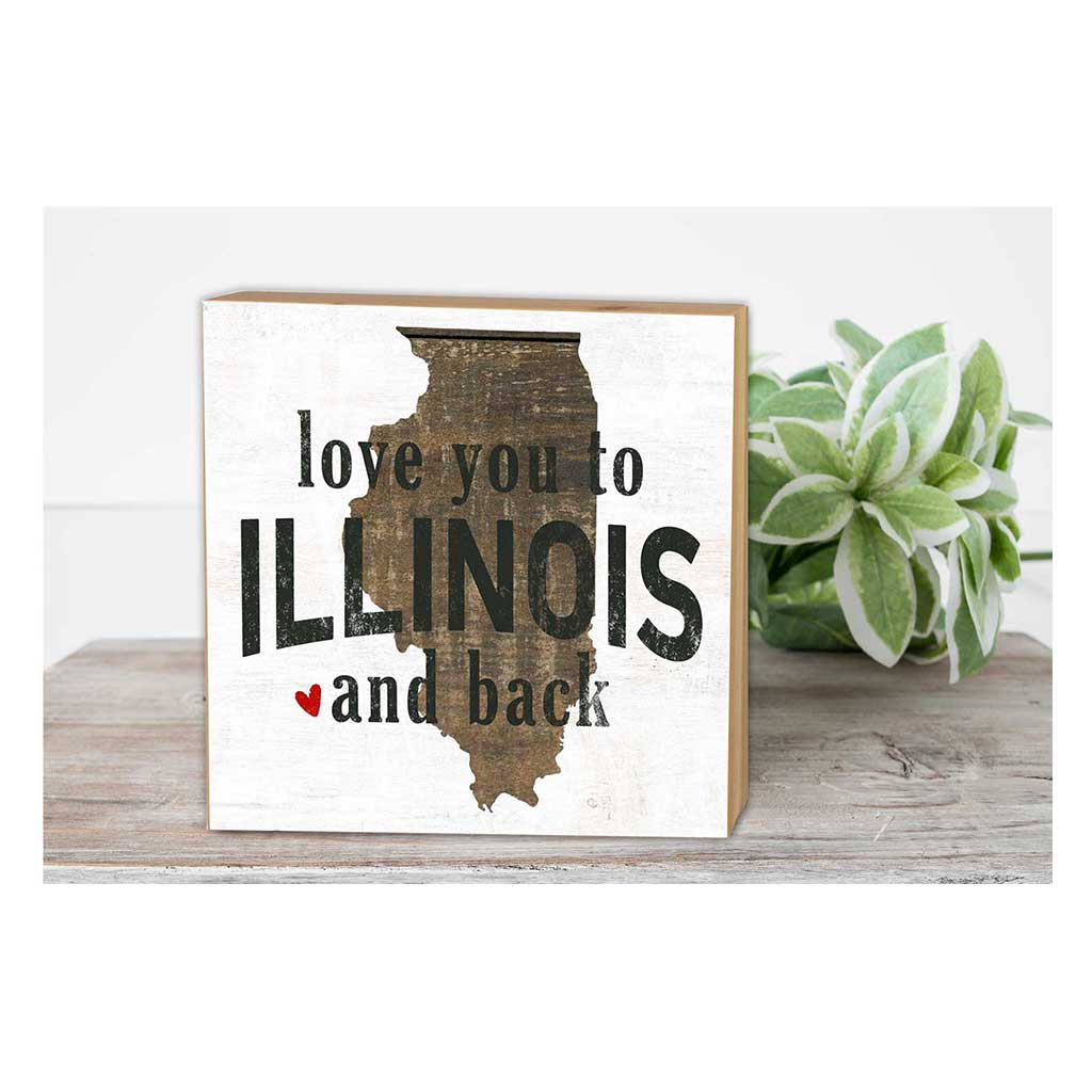 5x5 Love You To State Block Illinois