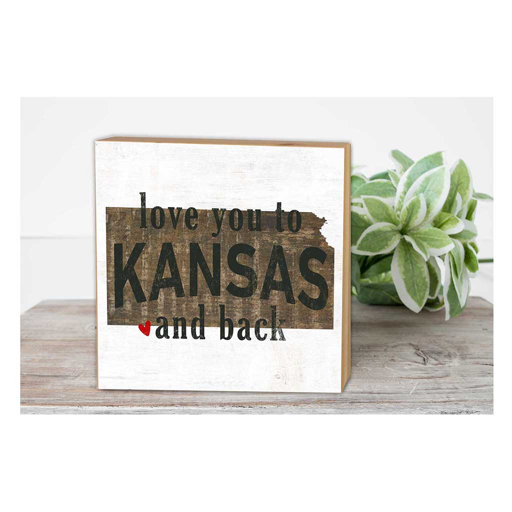 5x5 Love You To State Block Kansas