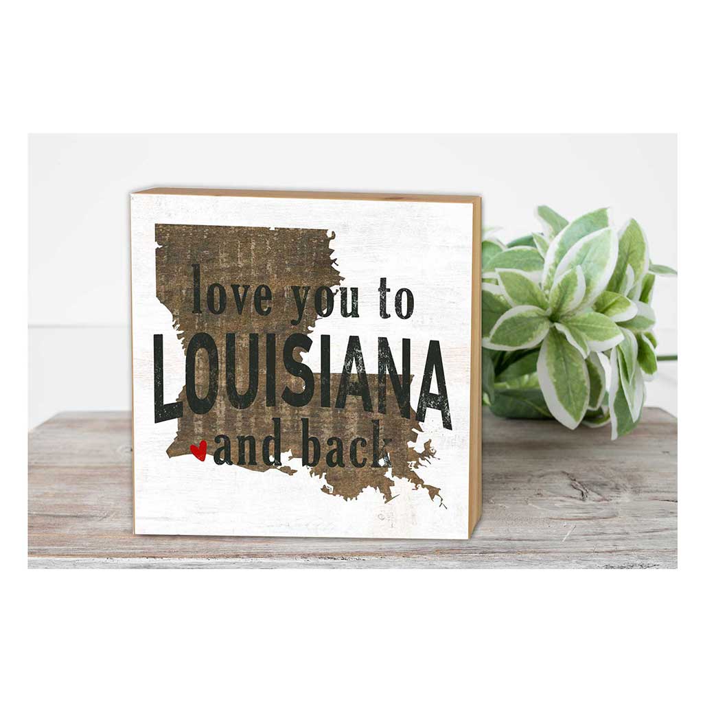 5x5 Love You To State Block Louisiana