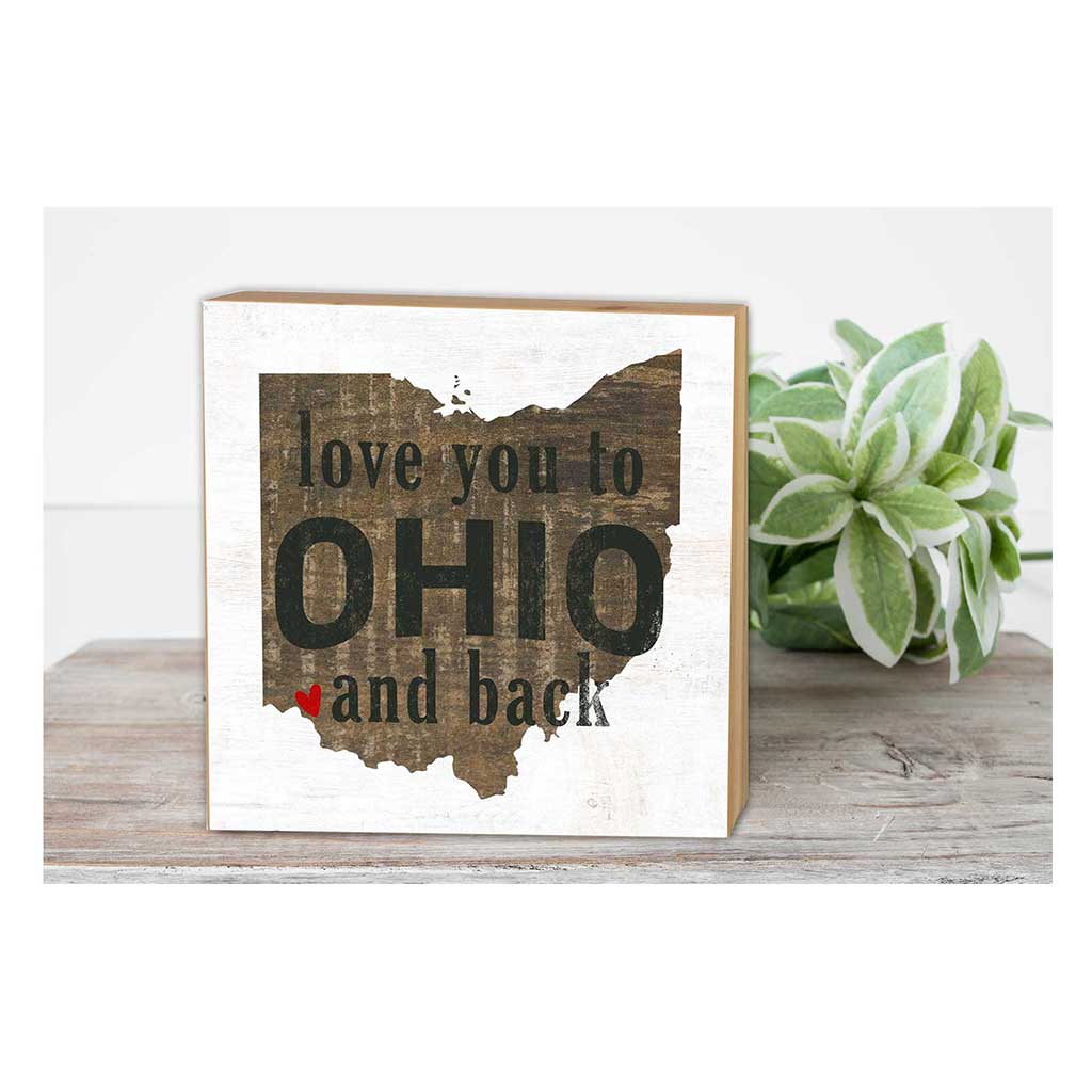 5x5 Love You To State Block Ohio