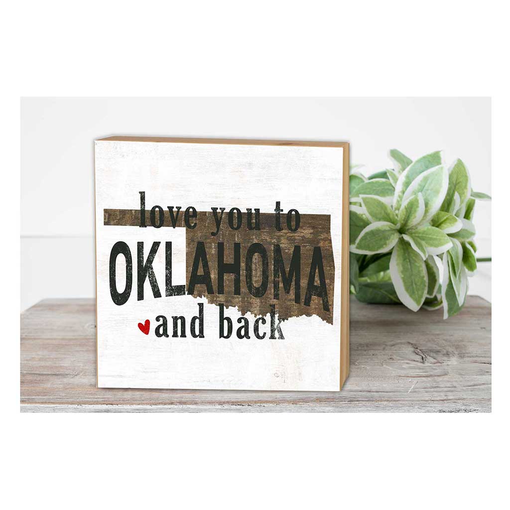 5x5 Love You To State Block Oklahoma