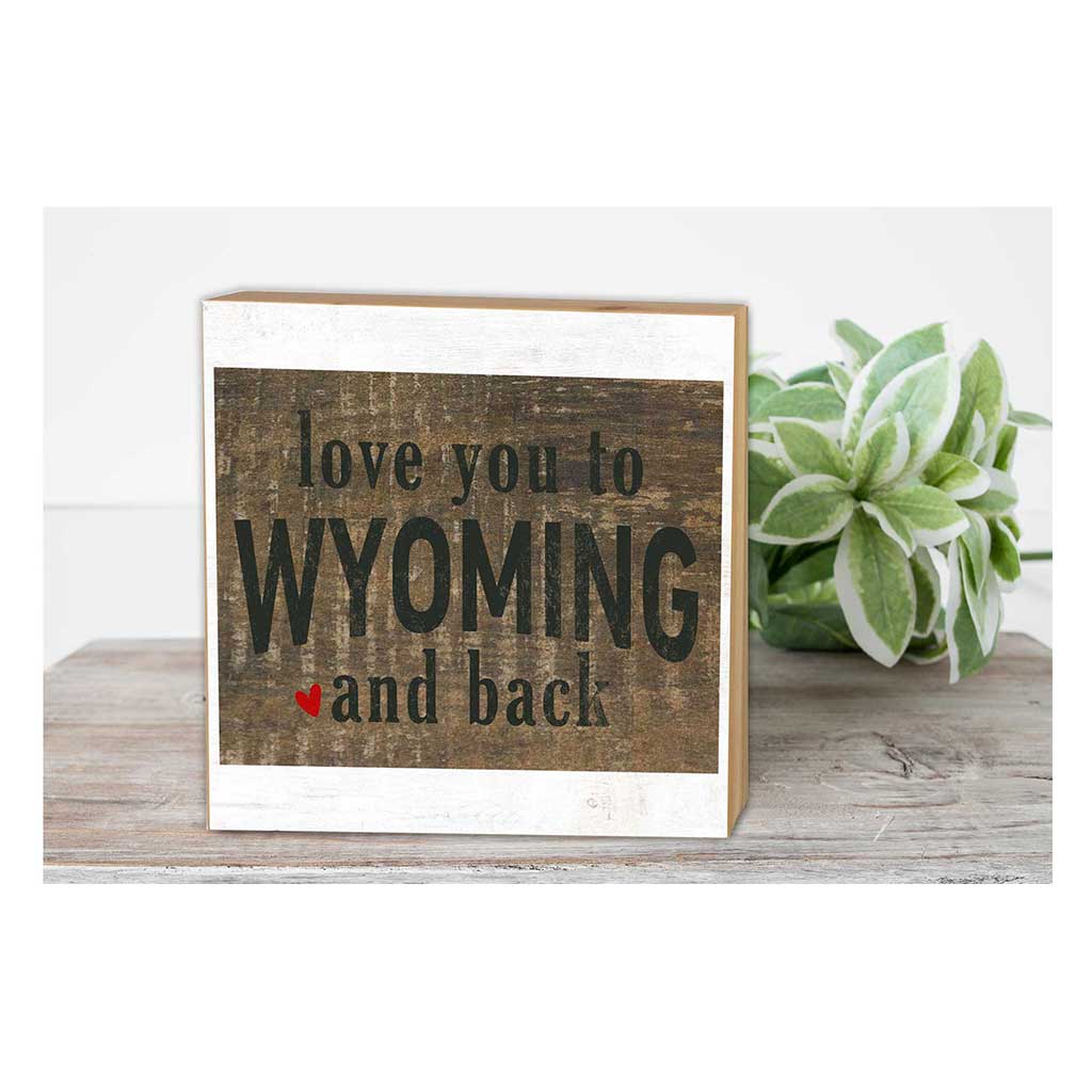 5x5 Love You To State Block Wyoming
