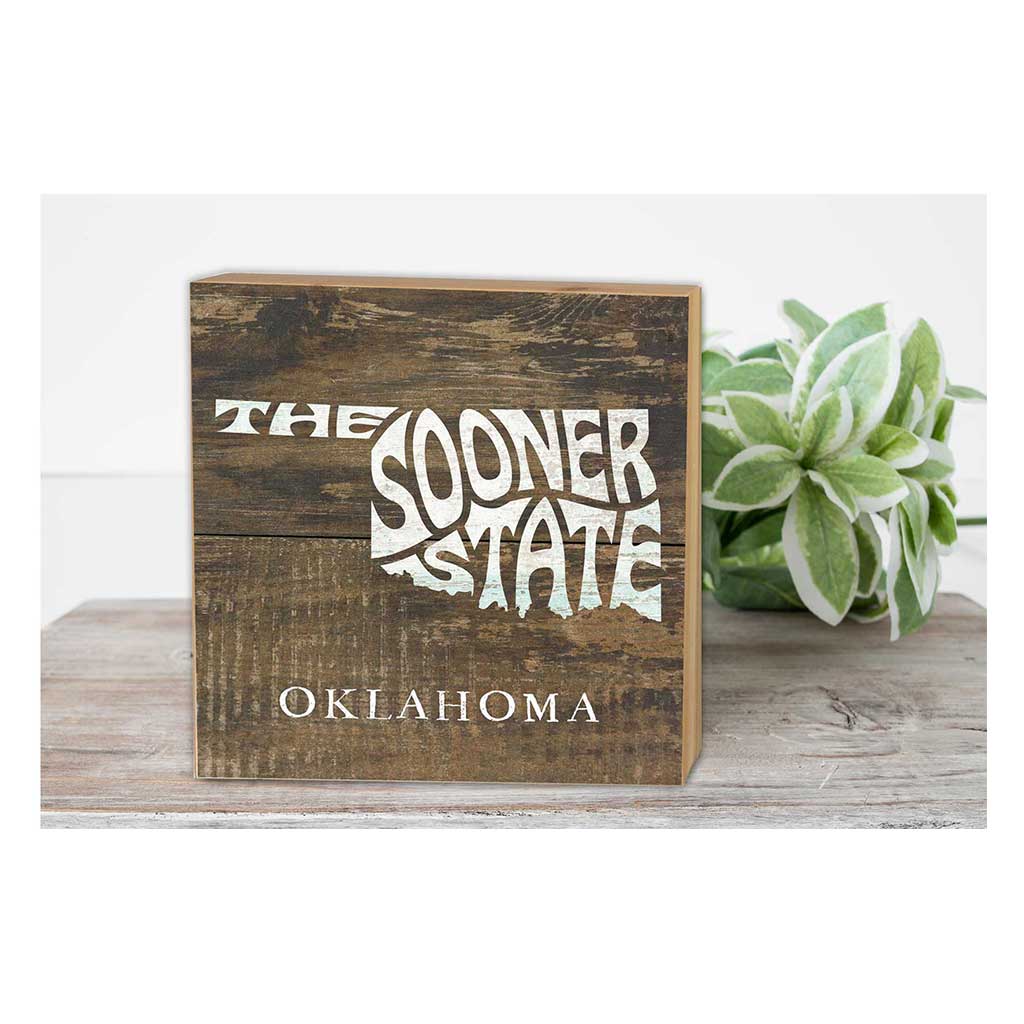 5x5 State Slogan Block Oklahoma